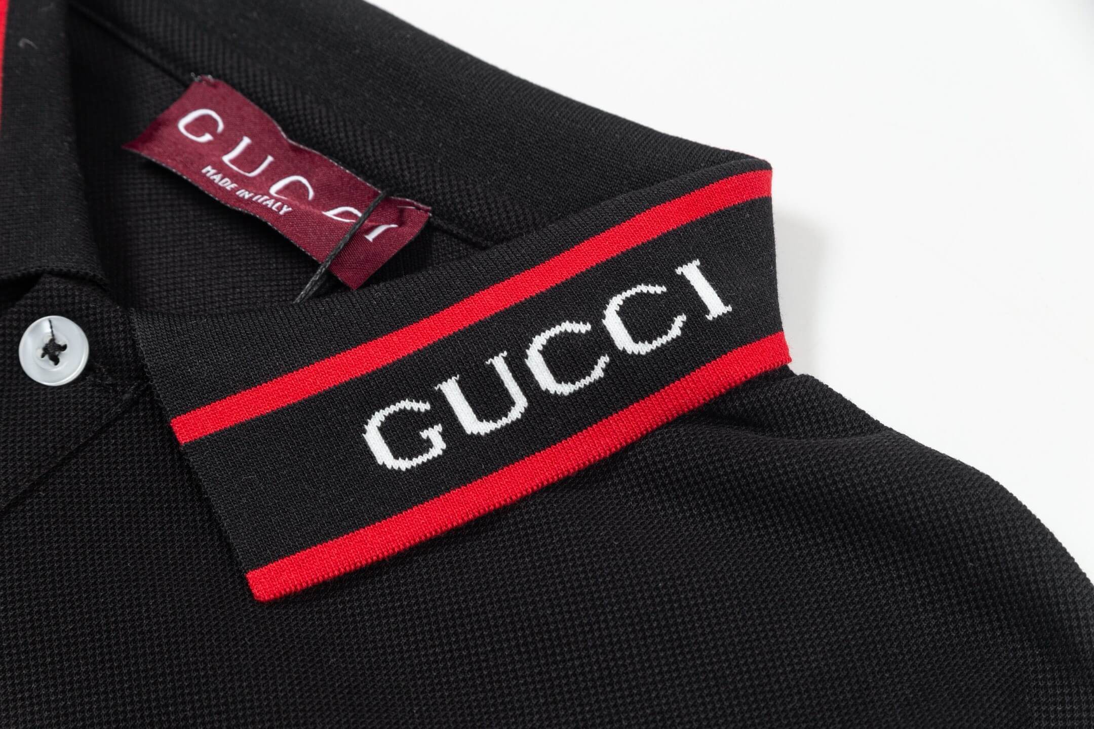 Two-Tone Stripes Polo T Shirt