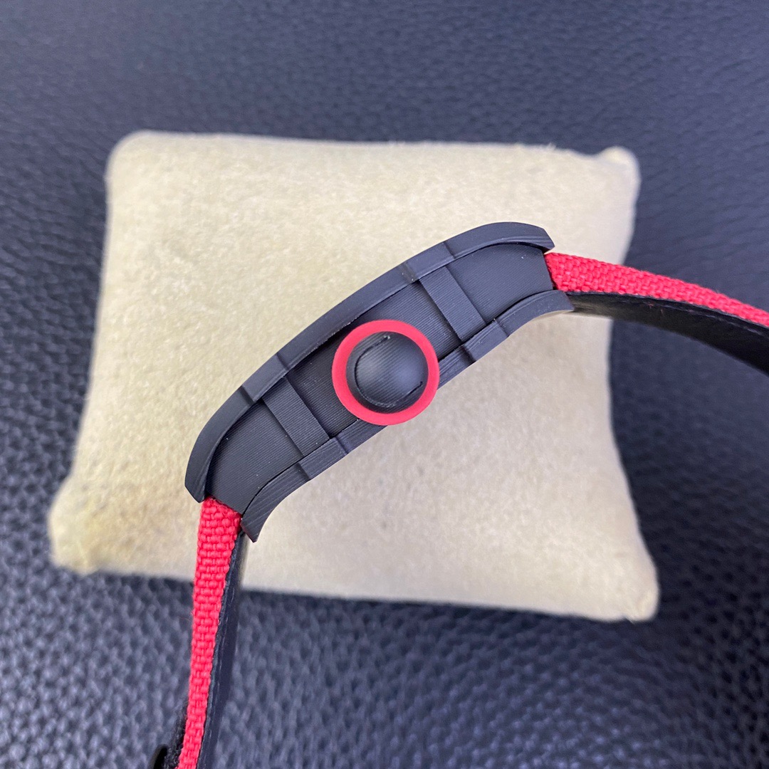 Richard Miller Tourbillon watch has invested heavily in the RM27-03 Tourbillon movement, which is integrated with the NTPT carbon fiber case to create the lightest Tourbillon watch in the industry.