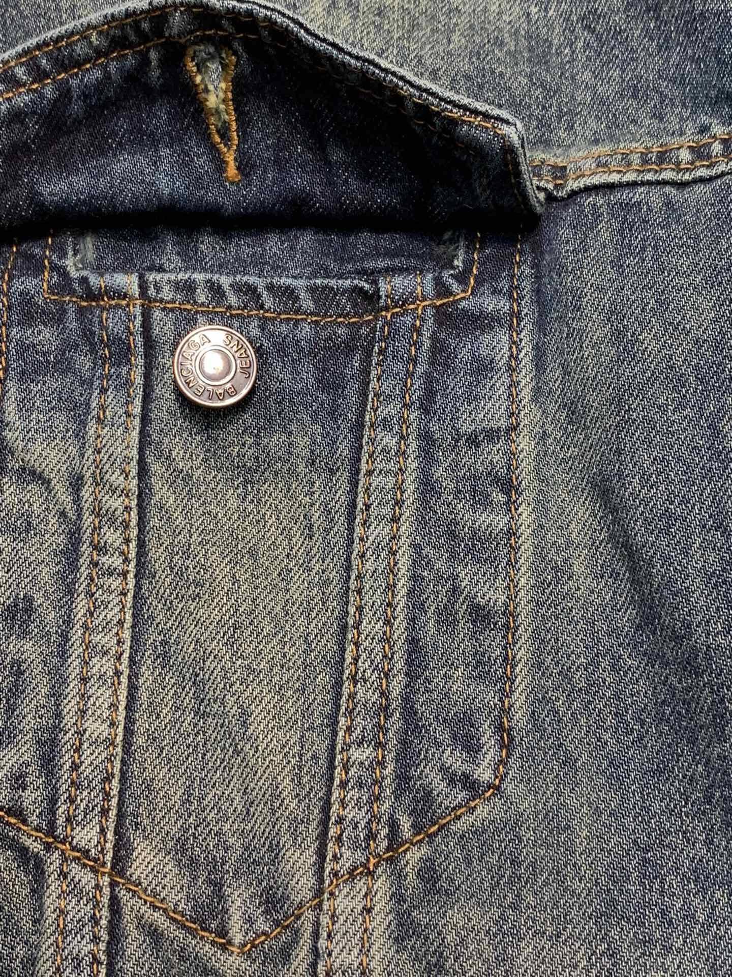 Ba1en*iaga hooded denim jacket