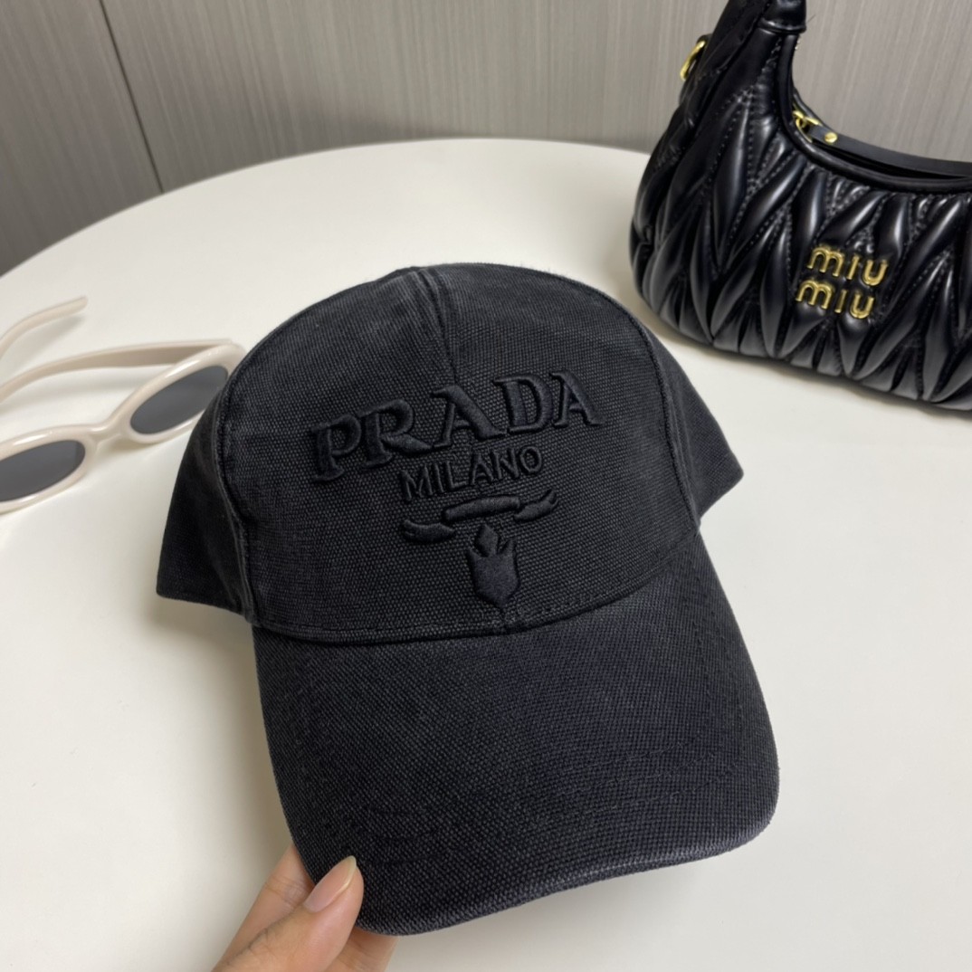 [#4807] Pra*a baseball cap peaked ca p hat