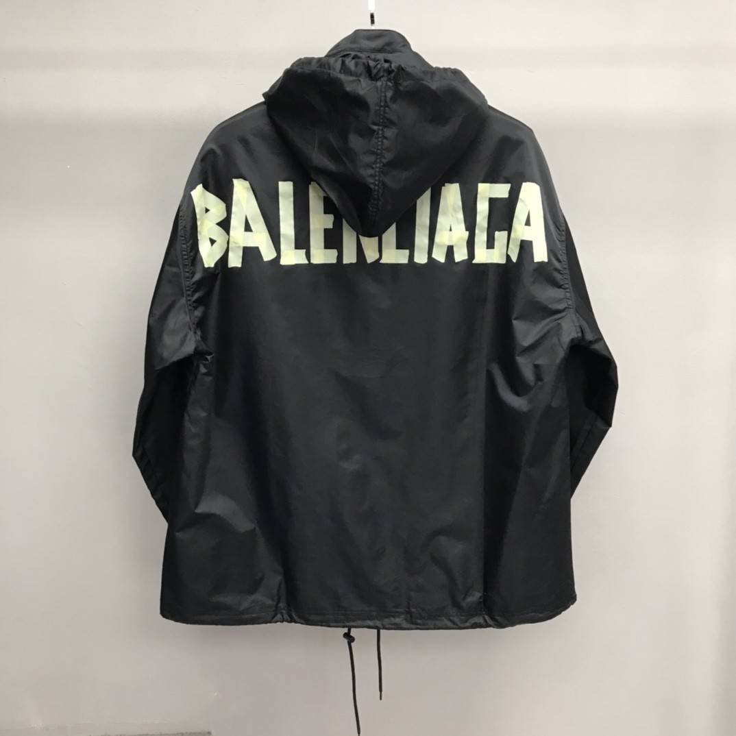 Ba1en*iaga masking tape trench coat