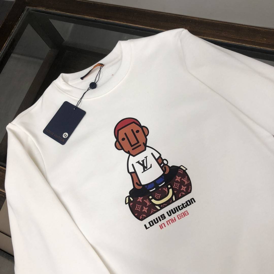 L0vis Vvtt0n 2023 new autumn and winter couples style round neck sweatshirt