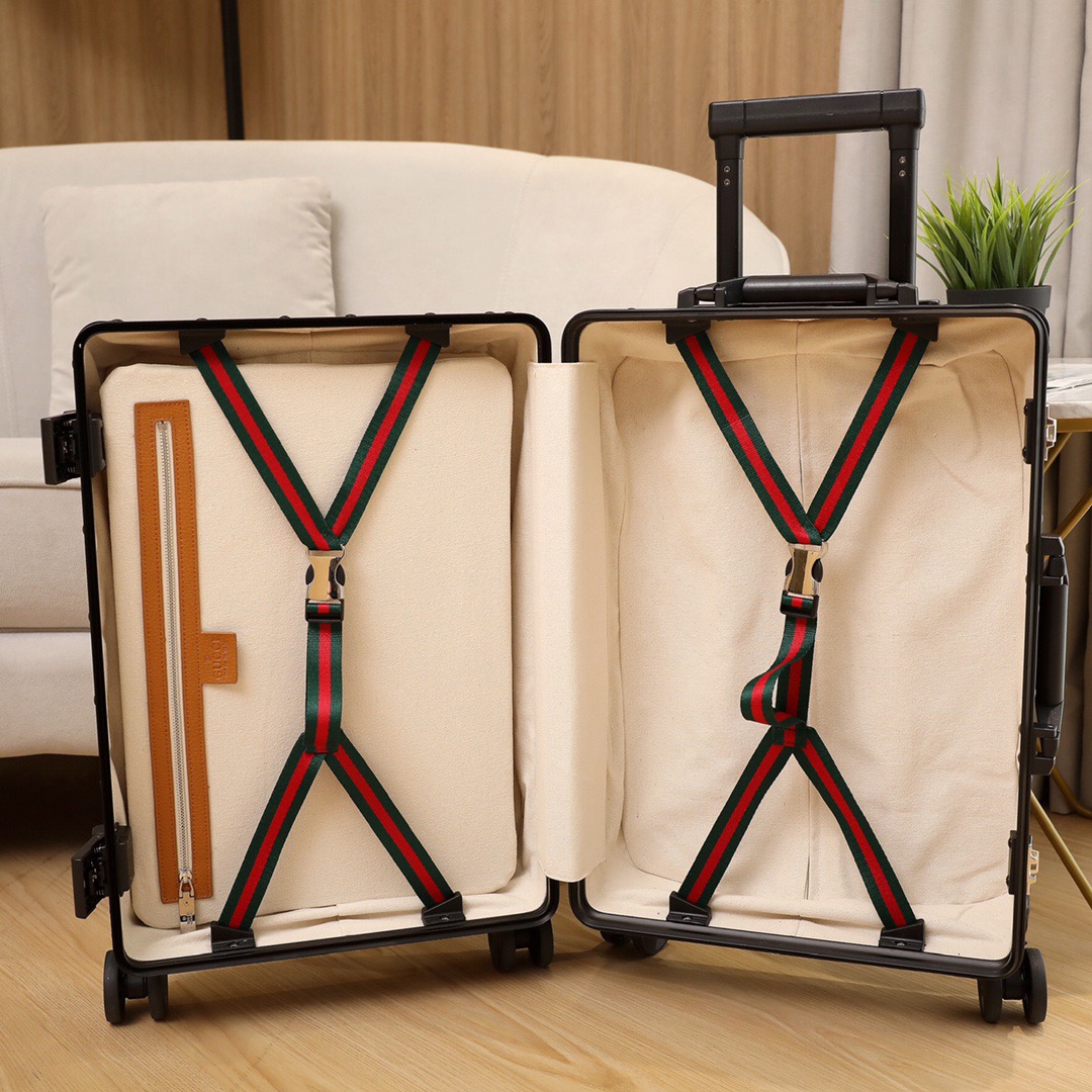 Gvc*1 Luggage/Trolley Case Classic Flower Aluminum Frame Size: 20 inches