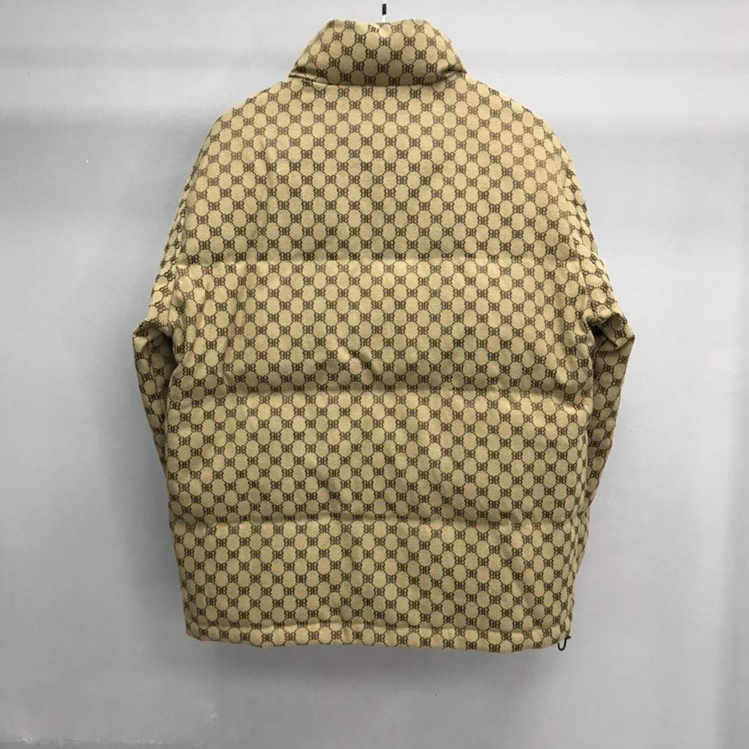 Ba1en*iaga all-over printed double B down jacket