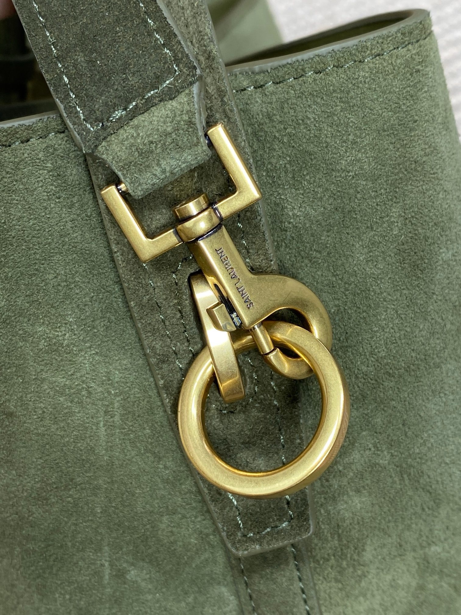 Y51 Sa1nt Lau*nt Rose same style cowhide, suede leather size: 20x25x16cm code 742828