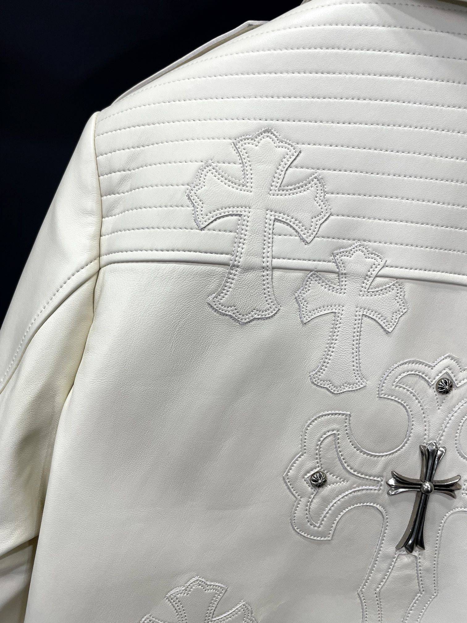 Ch*0me He**ts motorcycle leather jacket