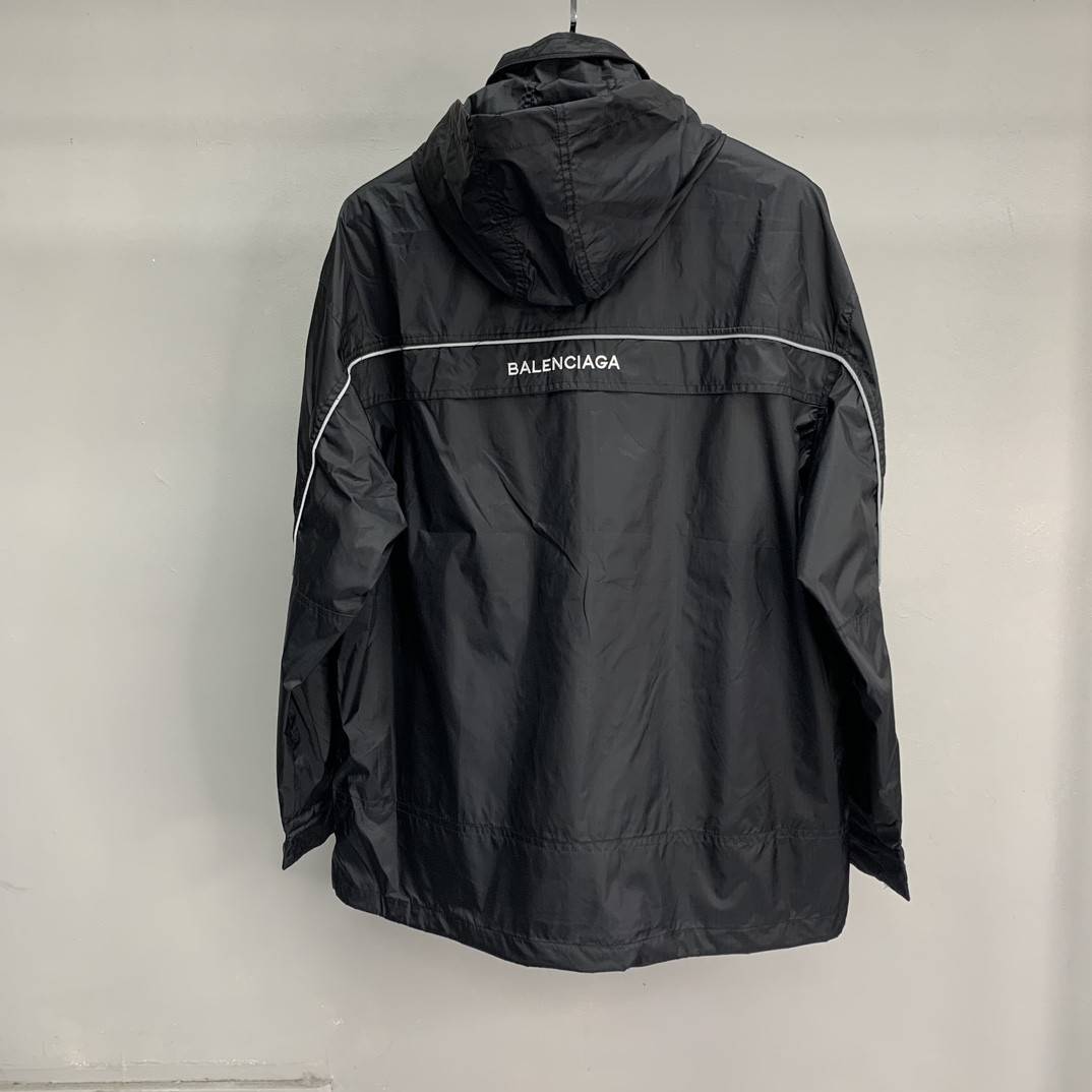 Ba1en*iaga BLCG reflective half zipper jacket