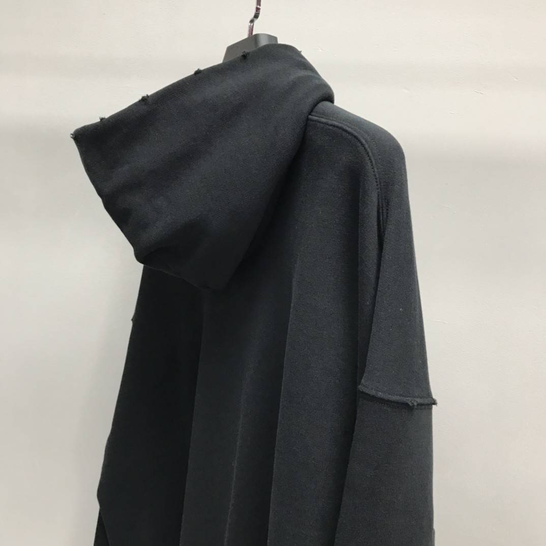 Ba1en*iaga lettered hooded sweatshirt