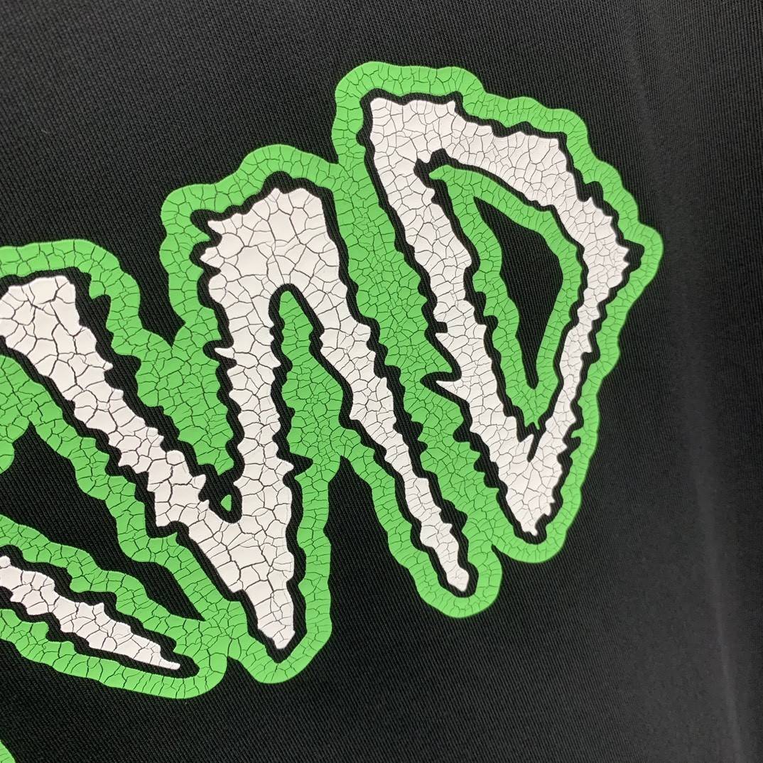 Ba1en*iaga BFRND cracked T-shirt