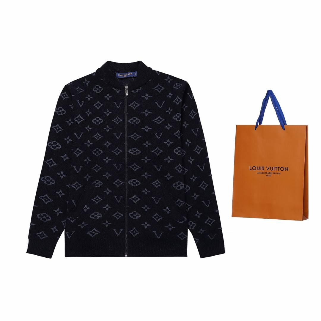 L0vis Vvtt0n chest stripe patchwork long-sleeved coat jacket