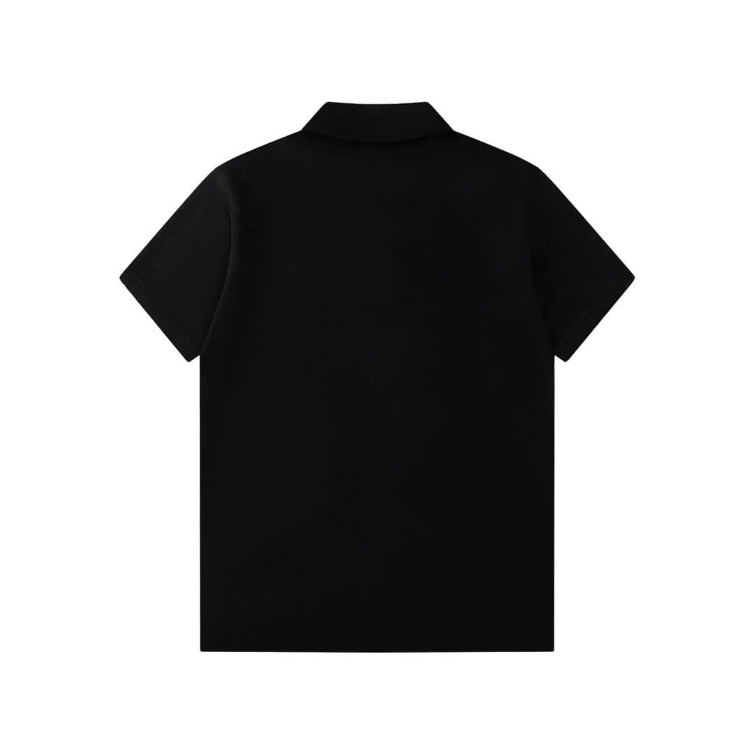Letter Embroidery Polo T Shirt