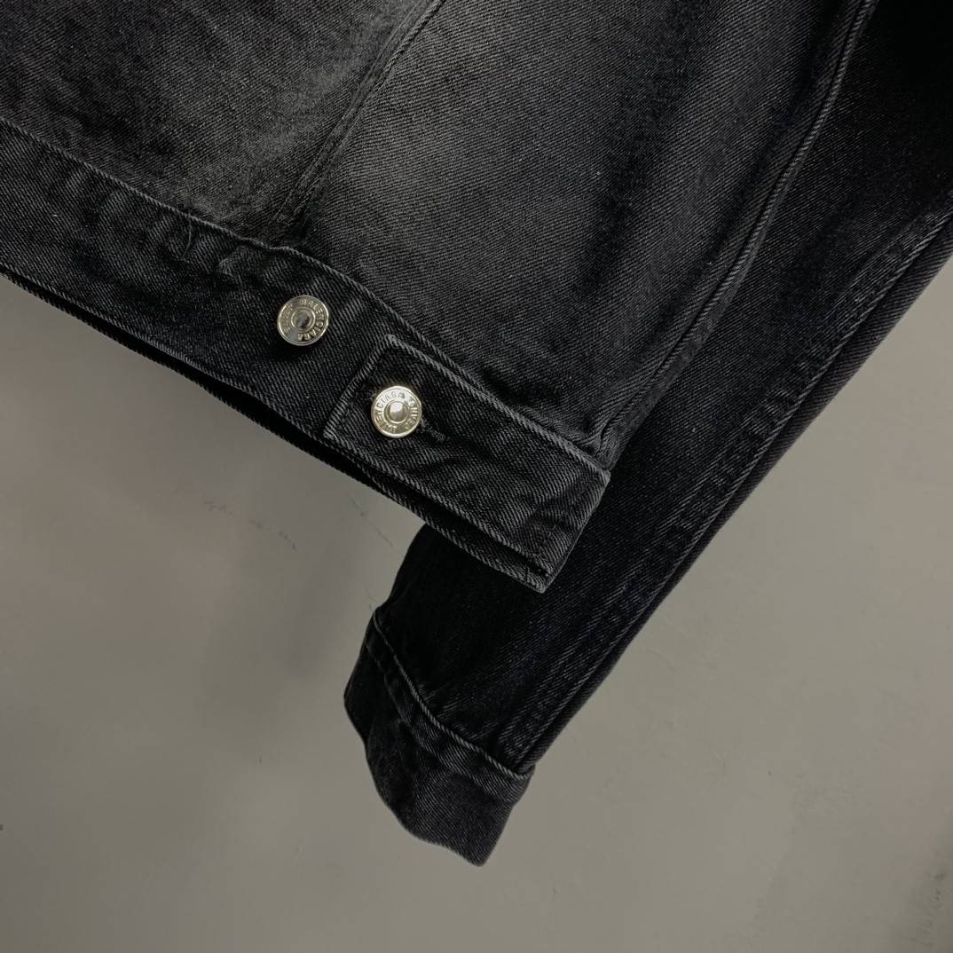 Ba1en*iaga offset printed denim jacket