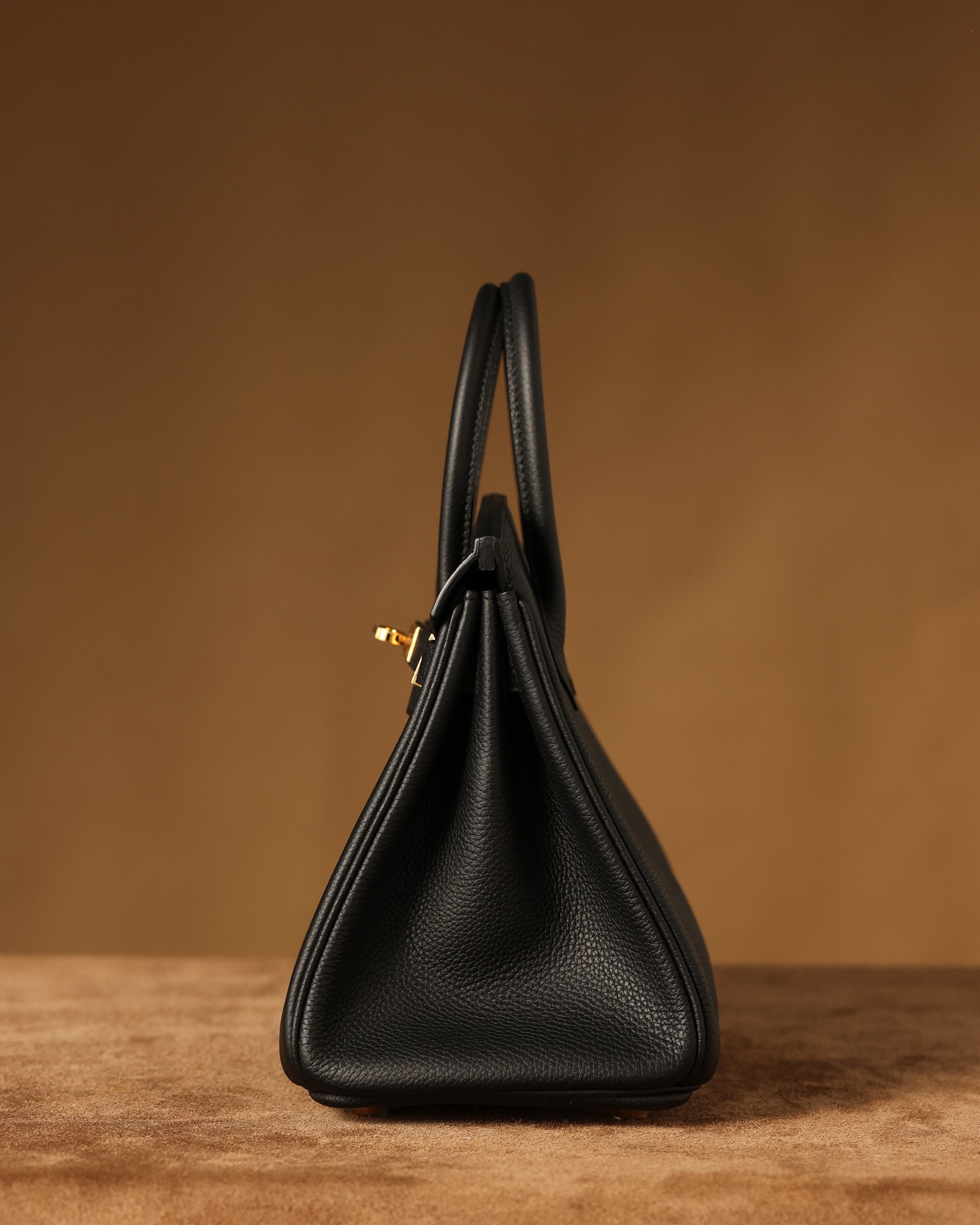 H**me5 Birkin 25cm black gold buckle Size: 20 X 25 X 13CM