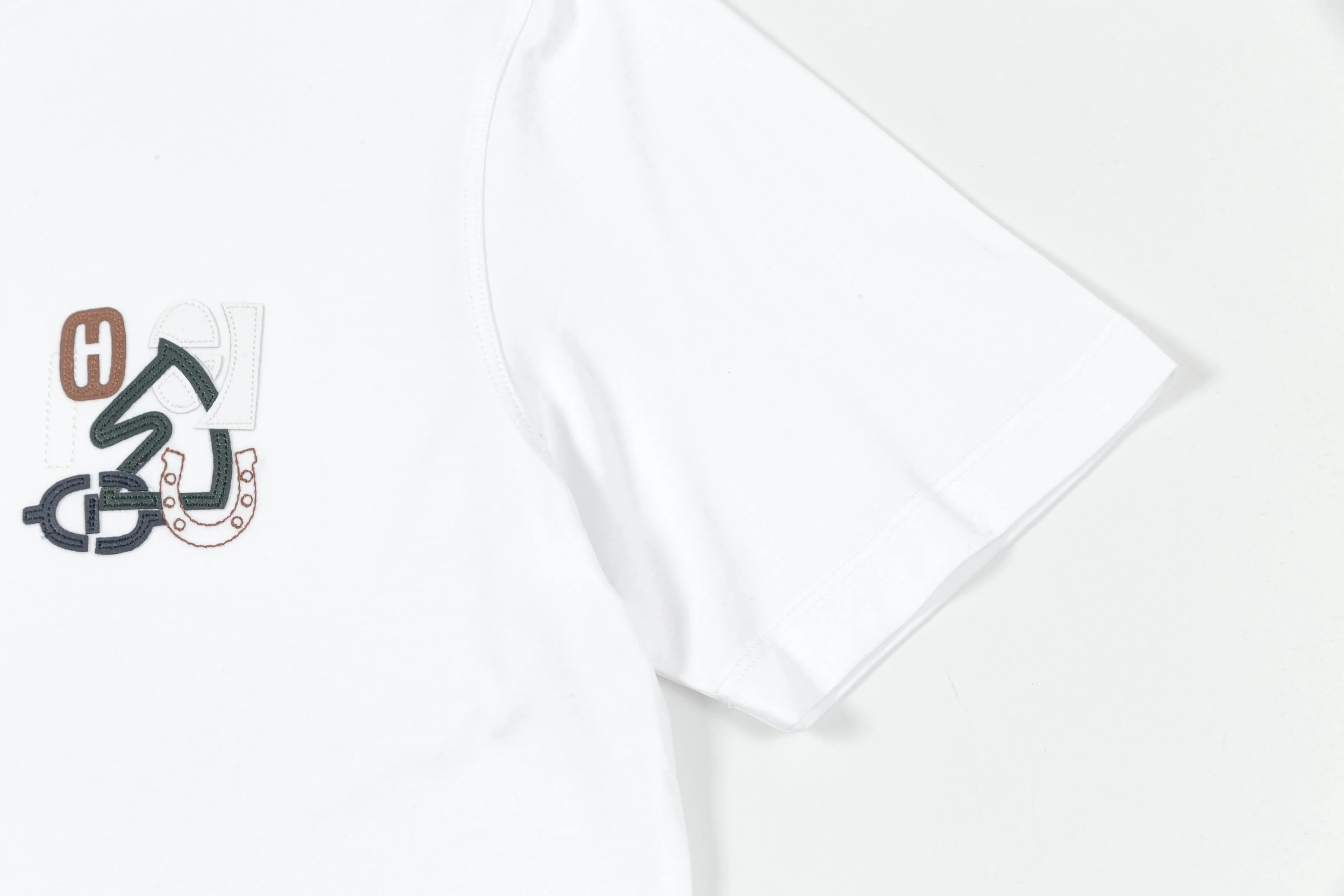 Blue Embroidery T Shirt