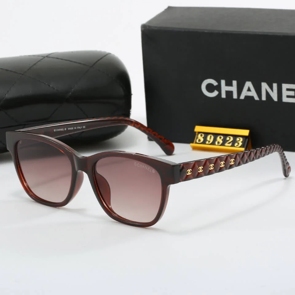 Elegant Style D1am0nd Pattern Temple Sunglasses