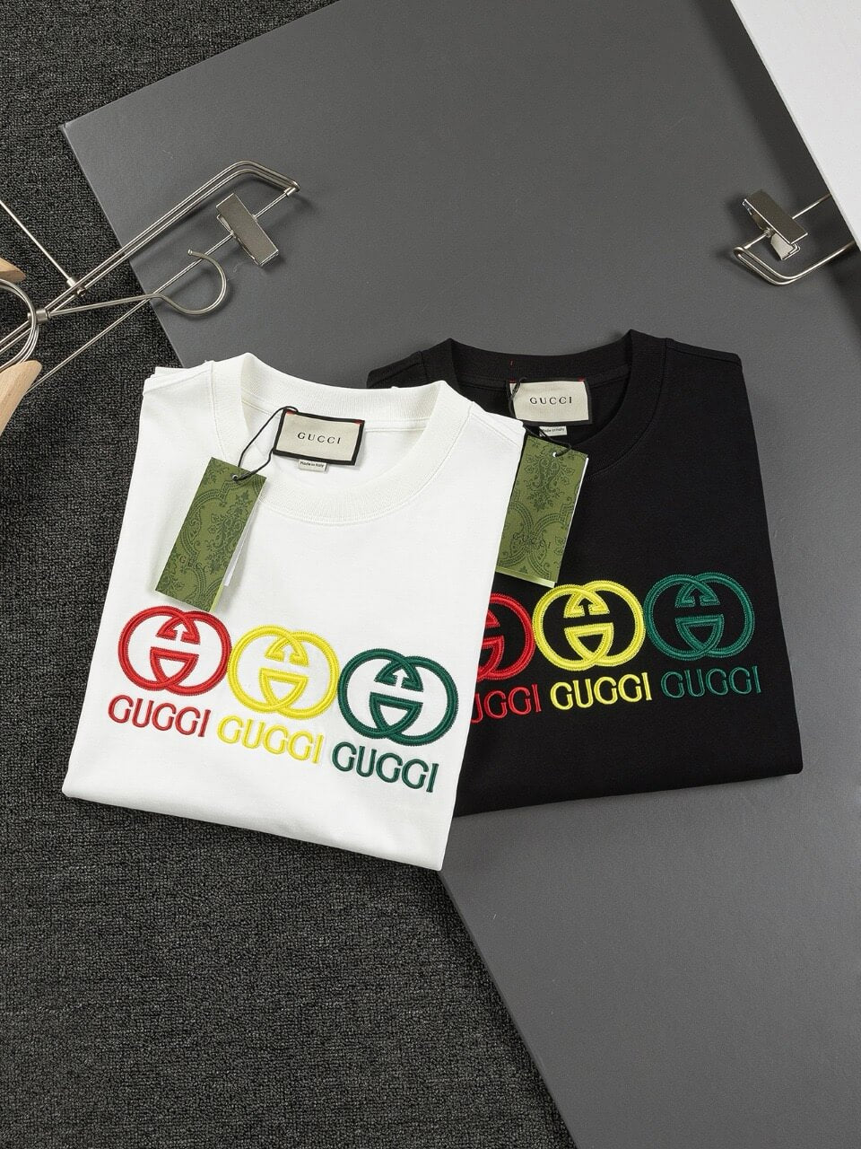 Three-Color Embroidery T Shirt