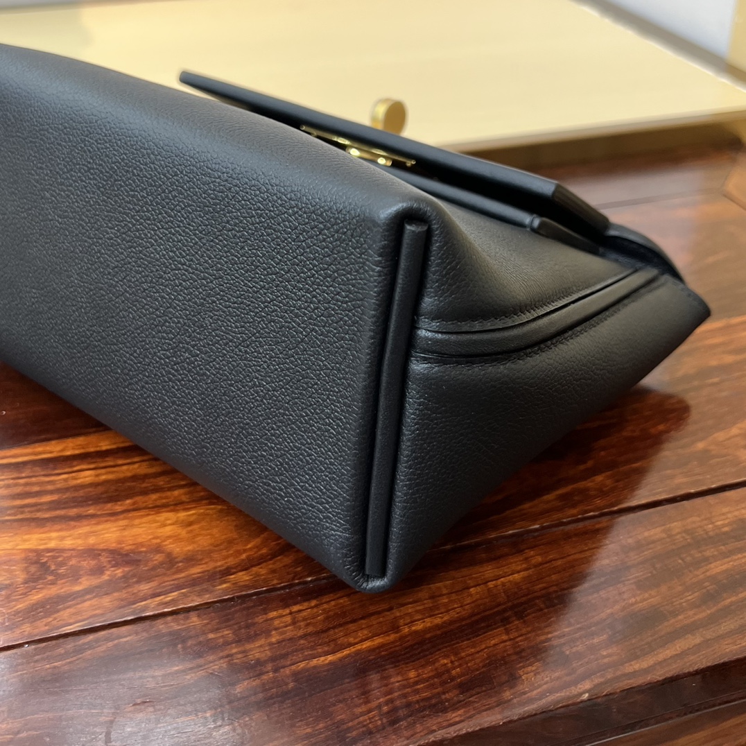 H**me5 new Kelly2424mini handmade glacier white evercolor Swift leather size: 21cm