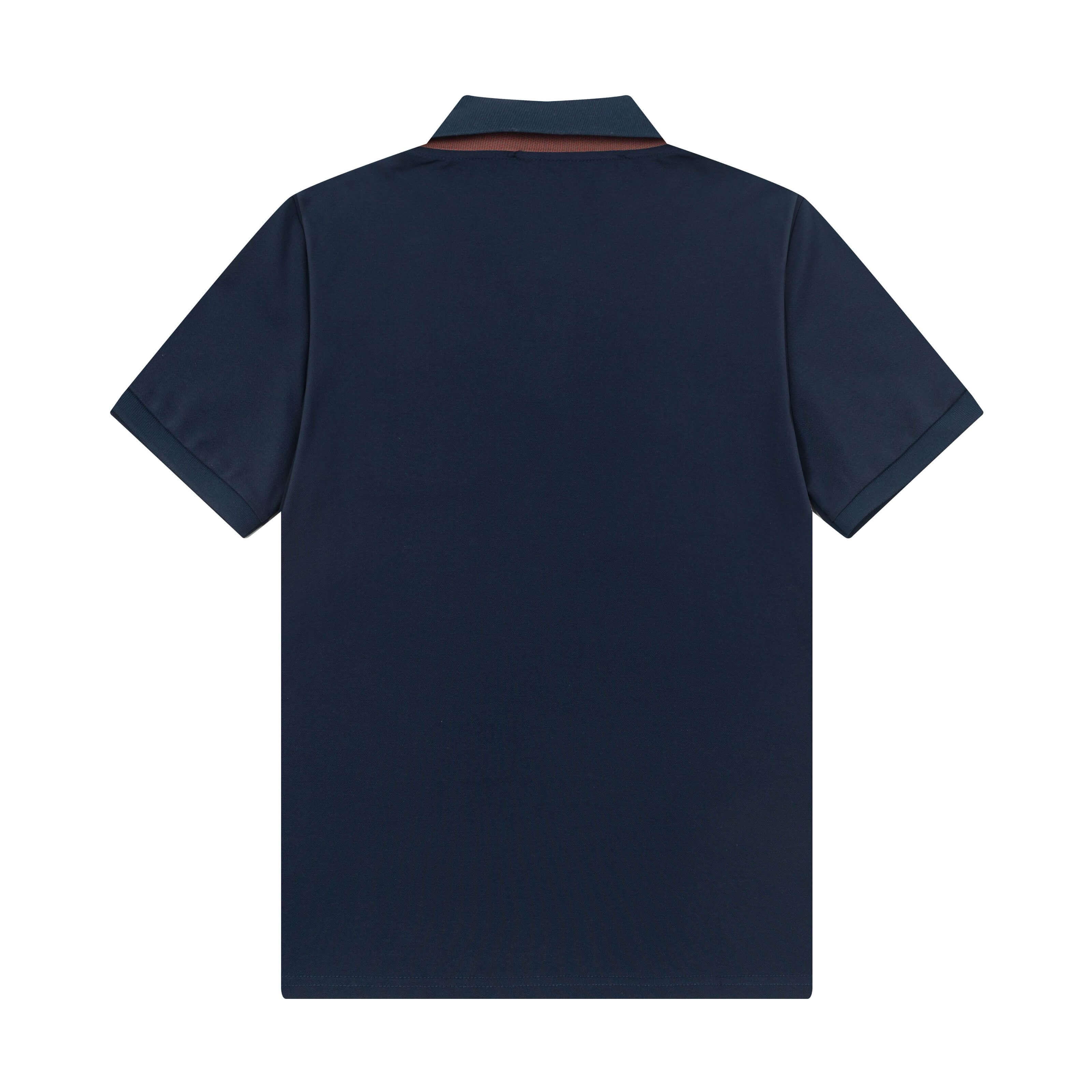 Neckline Stripes Polo Shirt