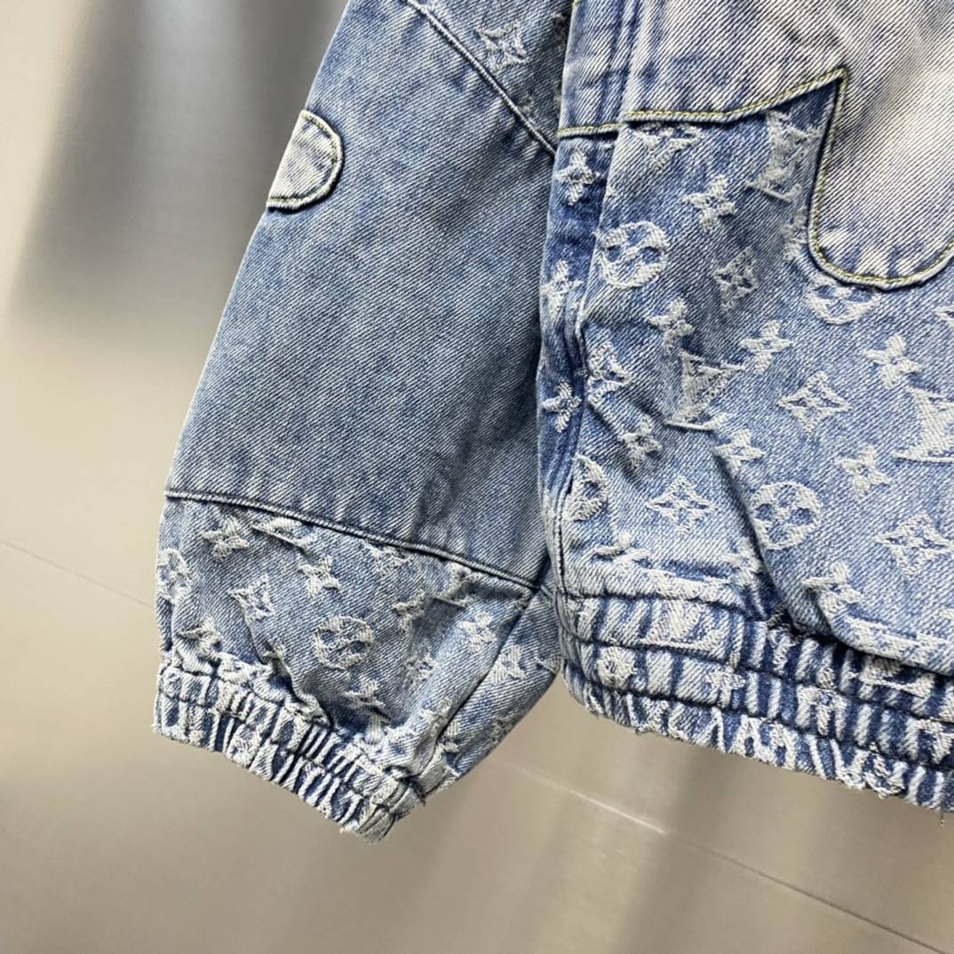 L0vis Vvtt0n casual hoodie denim jacket