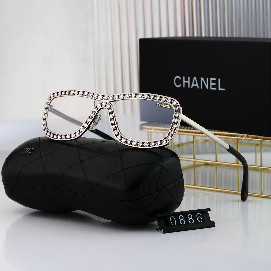 Fashionable Full-D1am0nd Visor Sunglasses