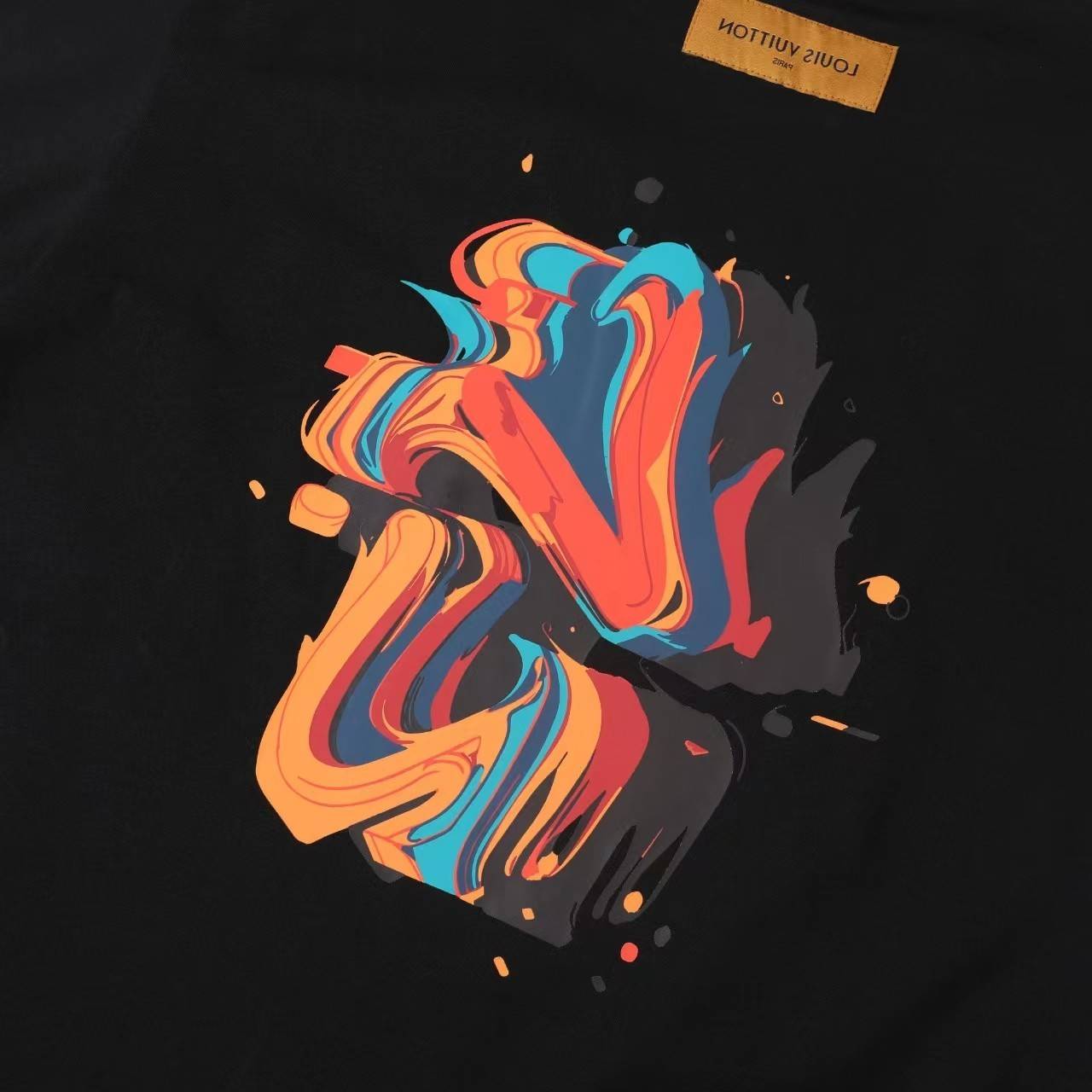 L0vis Vvtt0n 23ss front and back patterned t-shirt