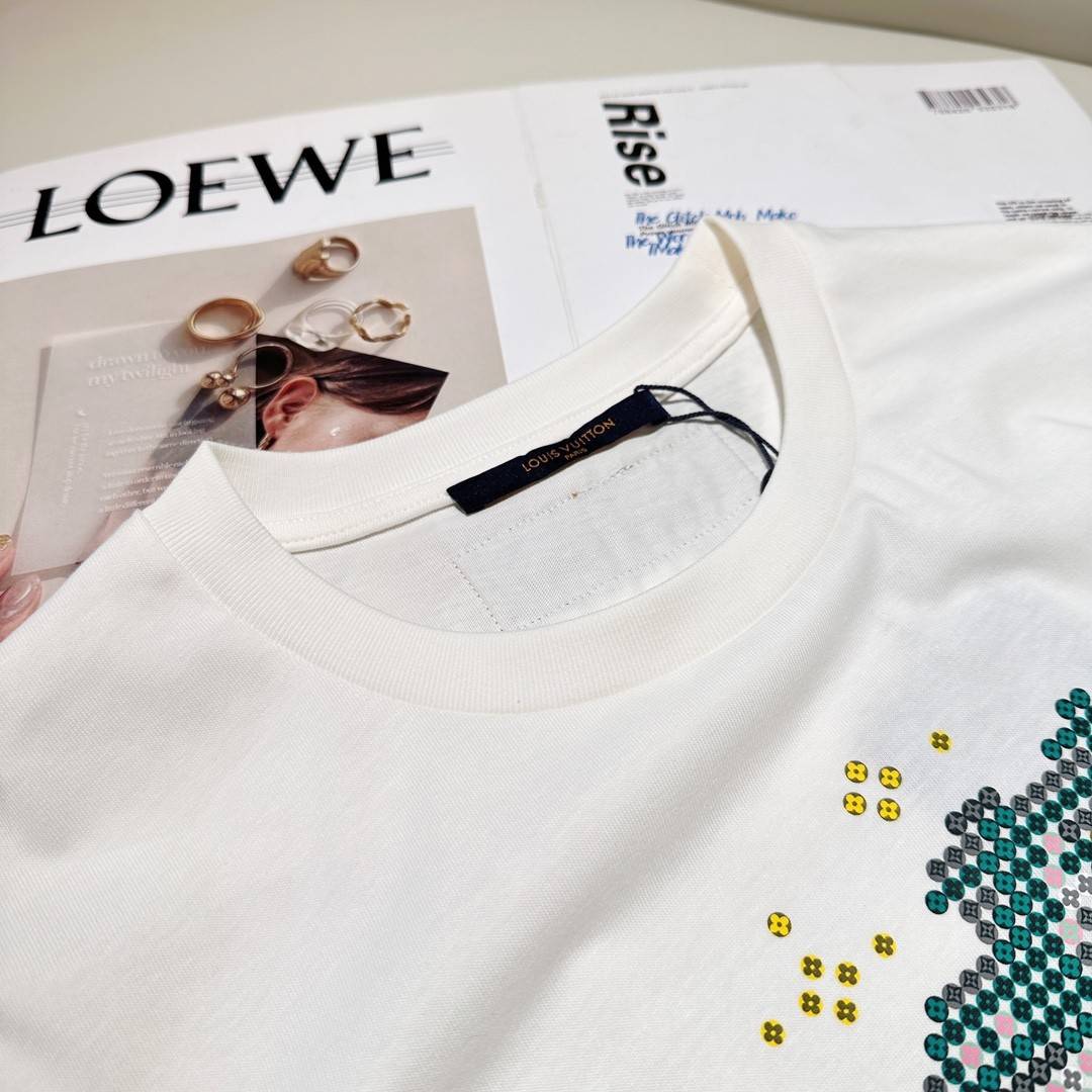 L0vis Vvtt0n 24ss Spring Dragon Year Limited Cotton T-shirt