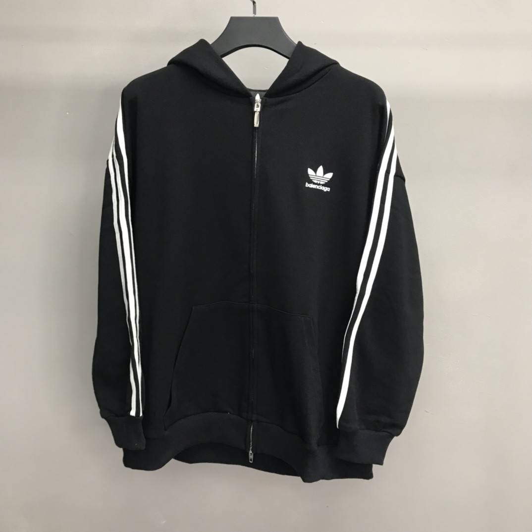 Ba1en*iaga Ardy Wiranata logo zipper hoodie