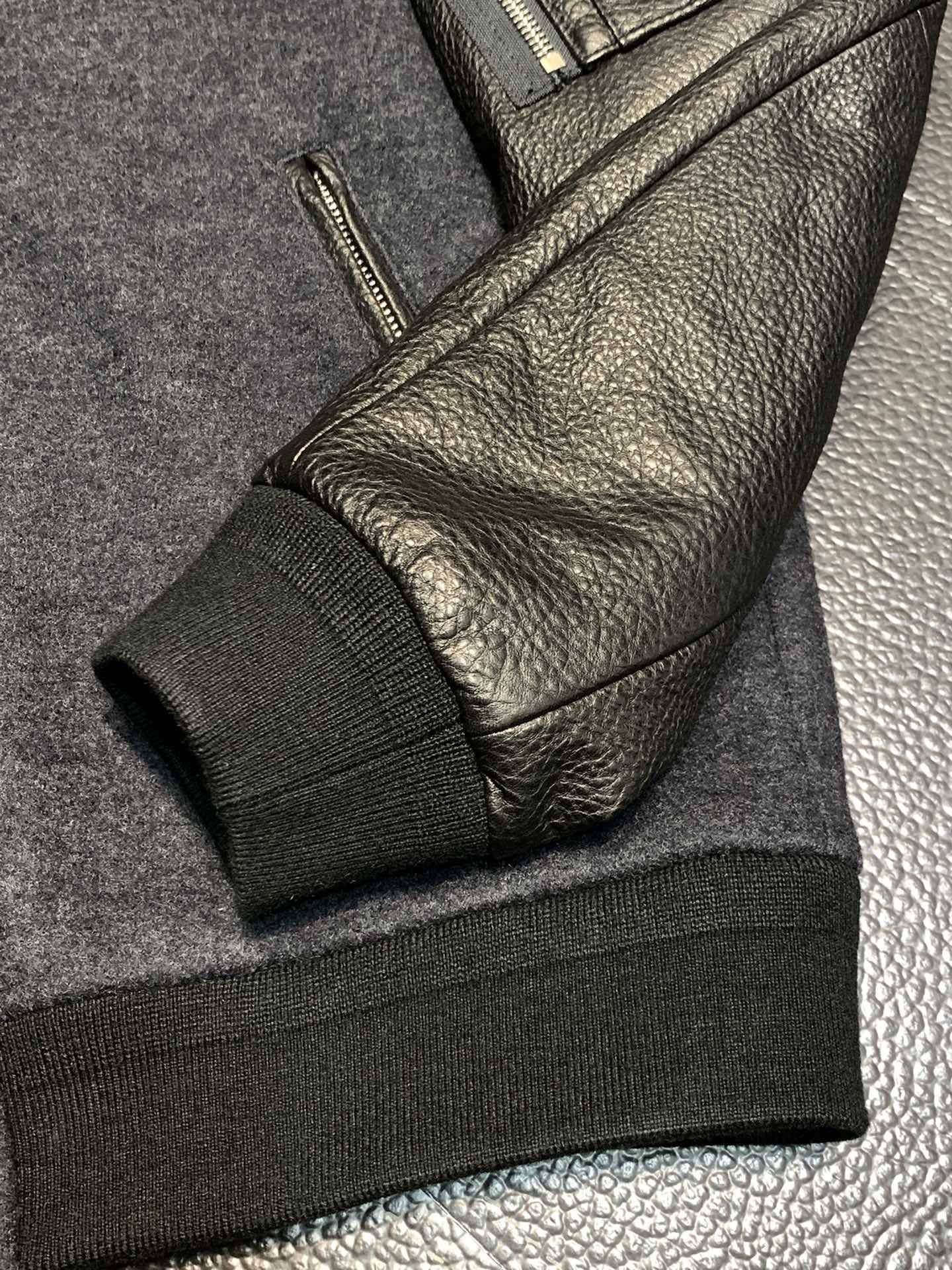 Ch*0me He**ts patchwork leather jacket