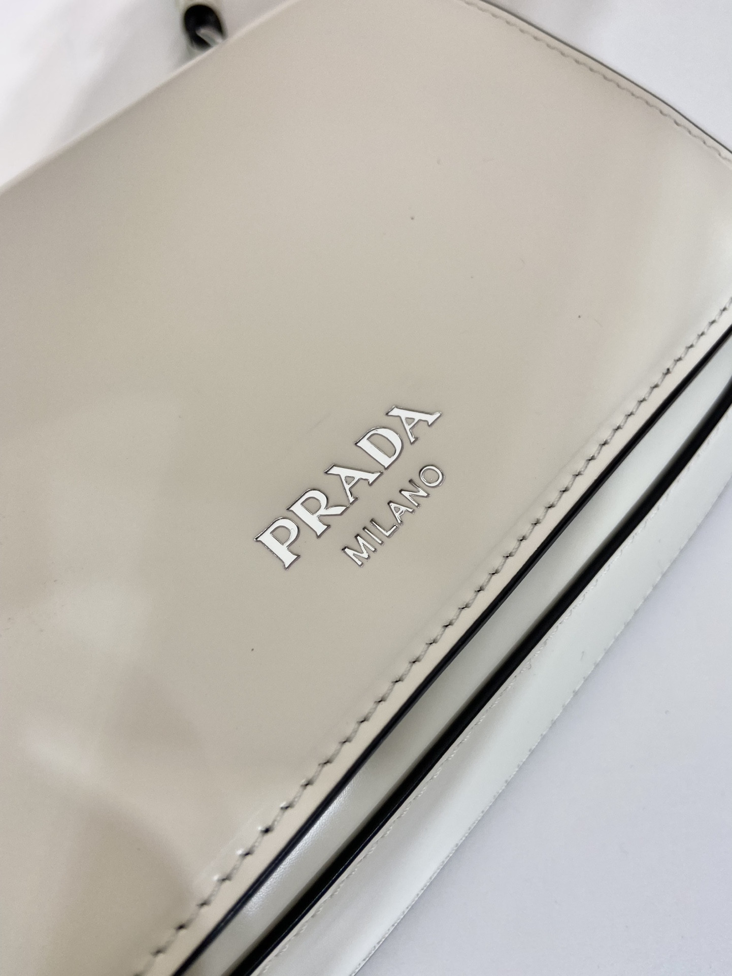 Pra*a Brushed Leather Mini-bag With Shoulder Strap Bag