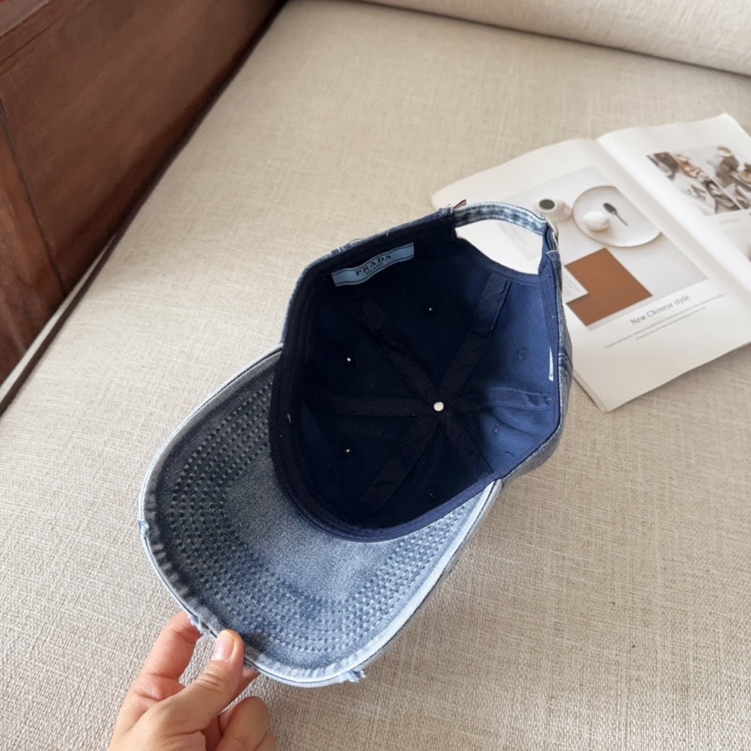 [#4814」 Pra*a baseball cap peaked ca p hat