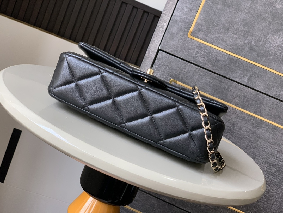 Ch**el 25p Classic Hand Bag With Gold Handware