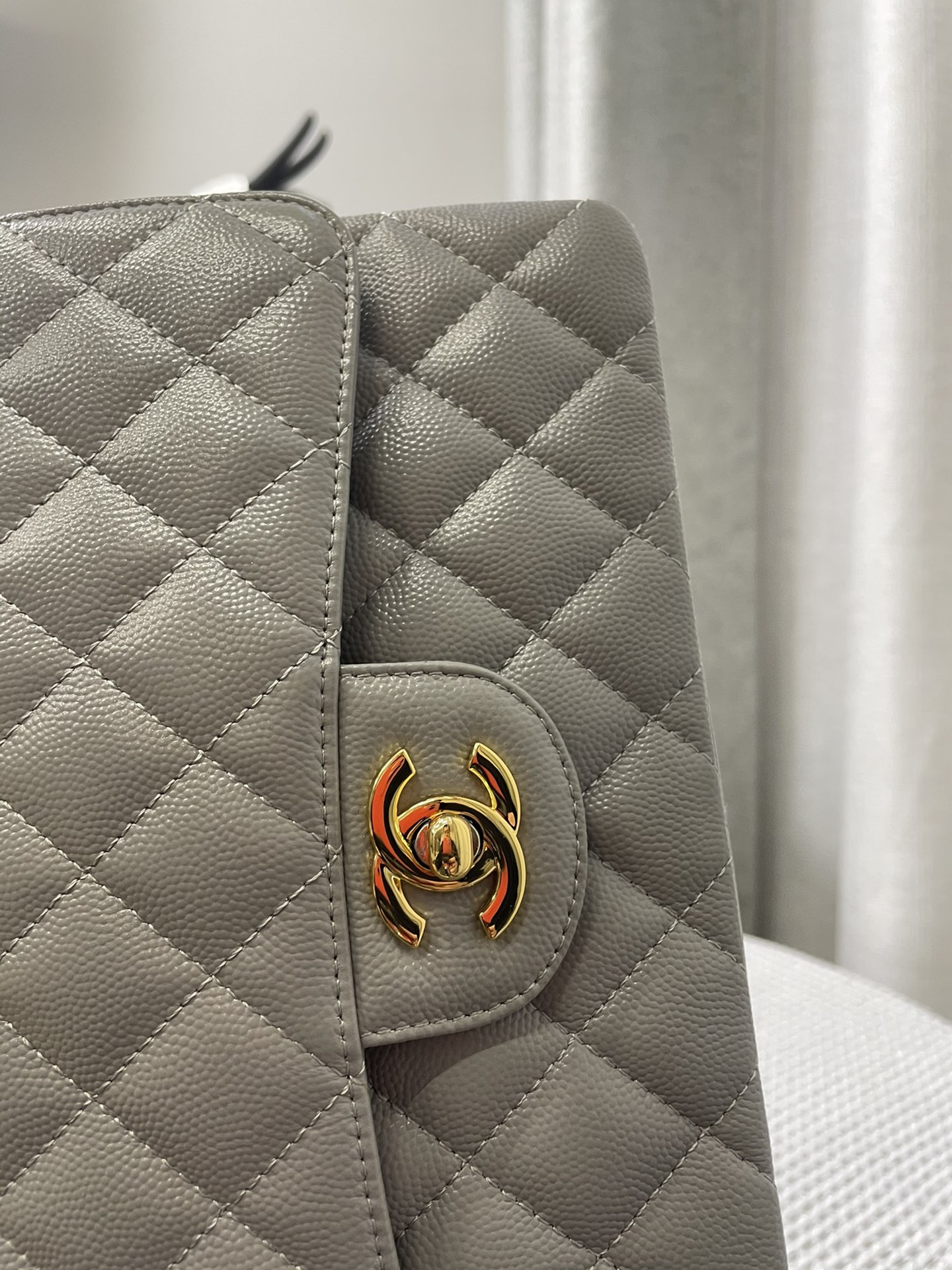 Chanle Small Classic Handbag Gold Hardware