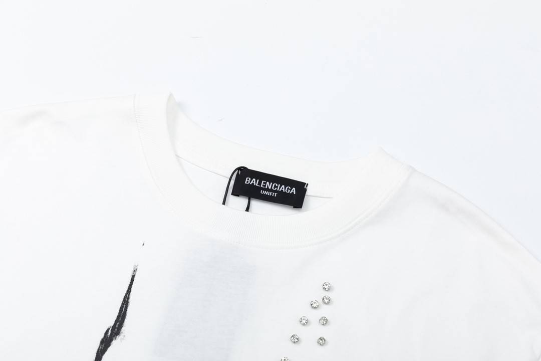 Ba1en*iaga 23Ss Drill Print Hound Design t-shirt