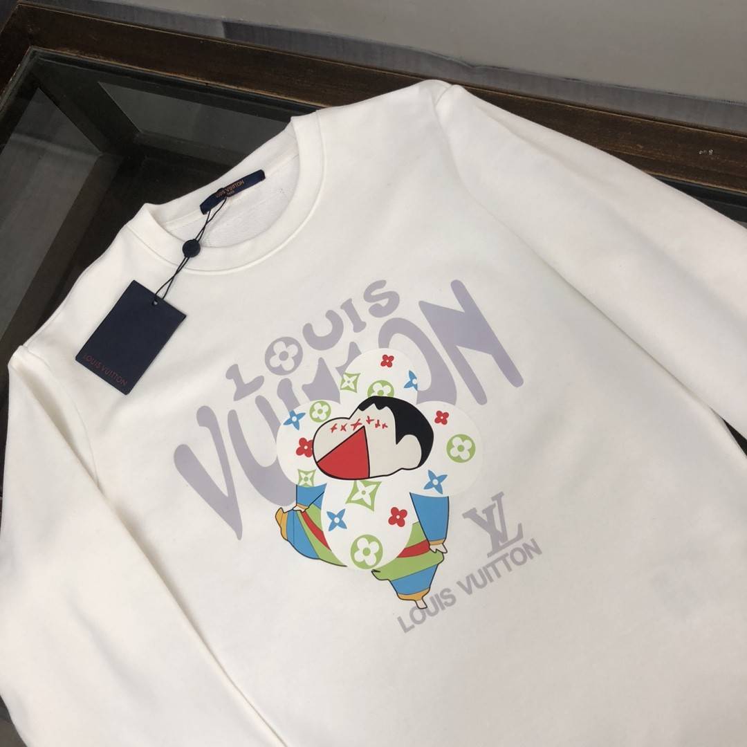 L0vis Vvtt0n 2023 new autumn and winter couples style round neck sweatshirt