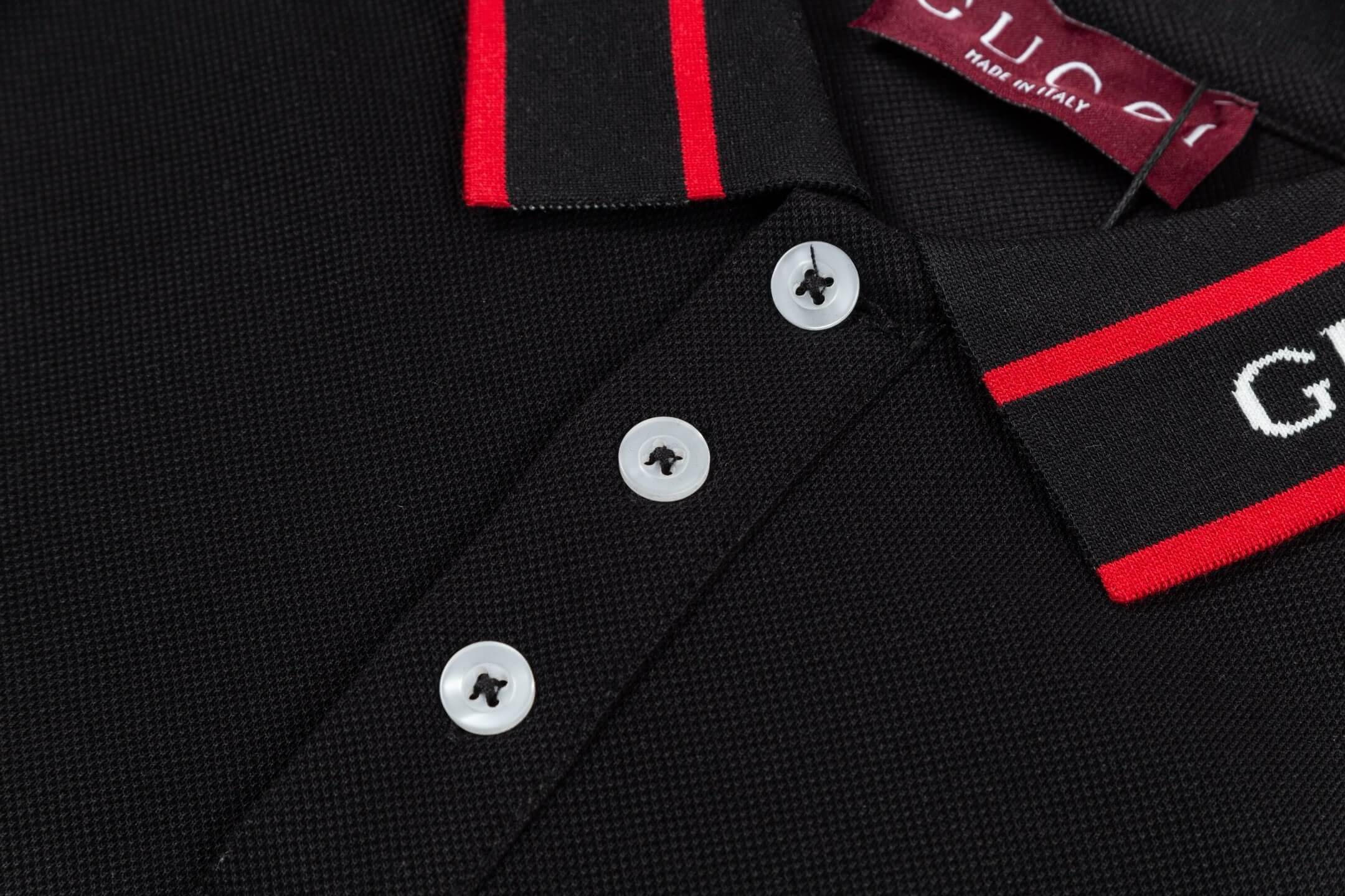 Two-Tone Stripes Polo T Shirt