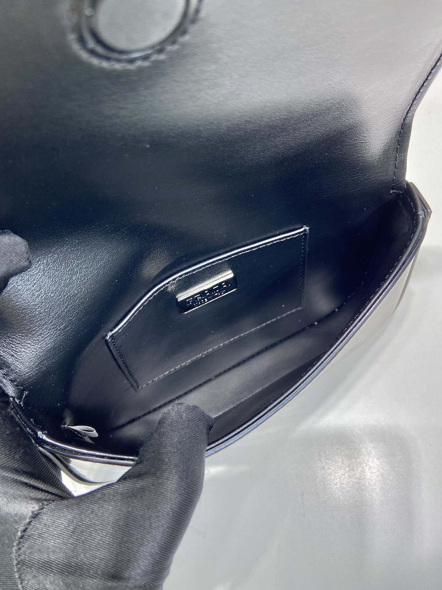 Pra*a Brushed Leather Mini-bag With Shoulder Strap Bag