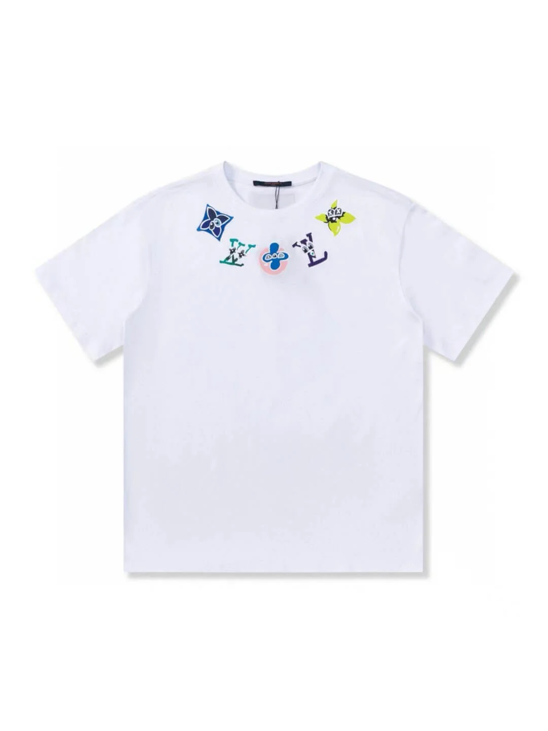 Colorful Necklace Print T Shirt