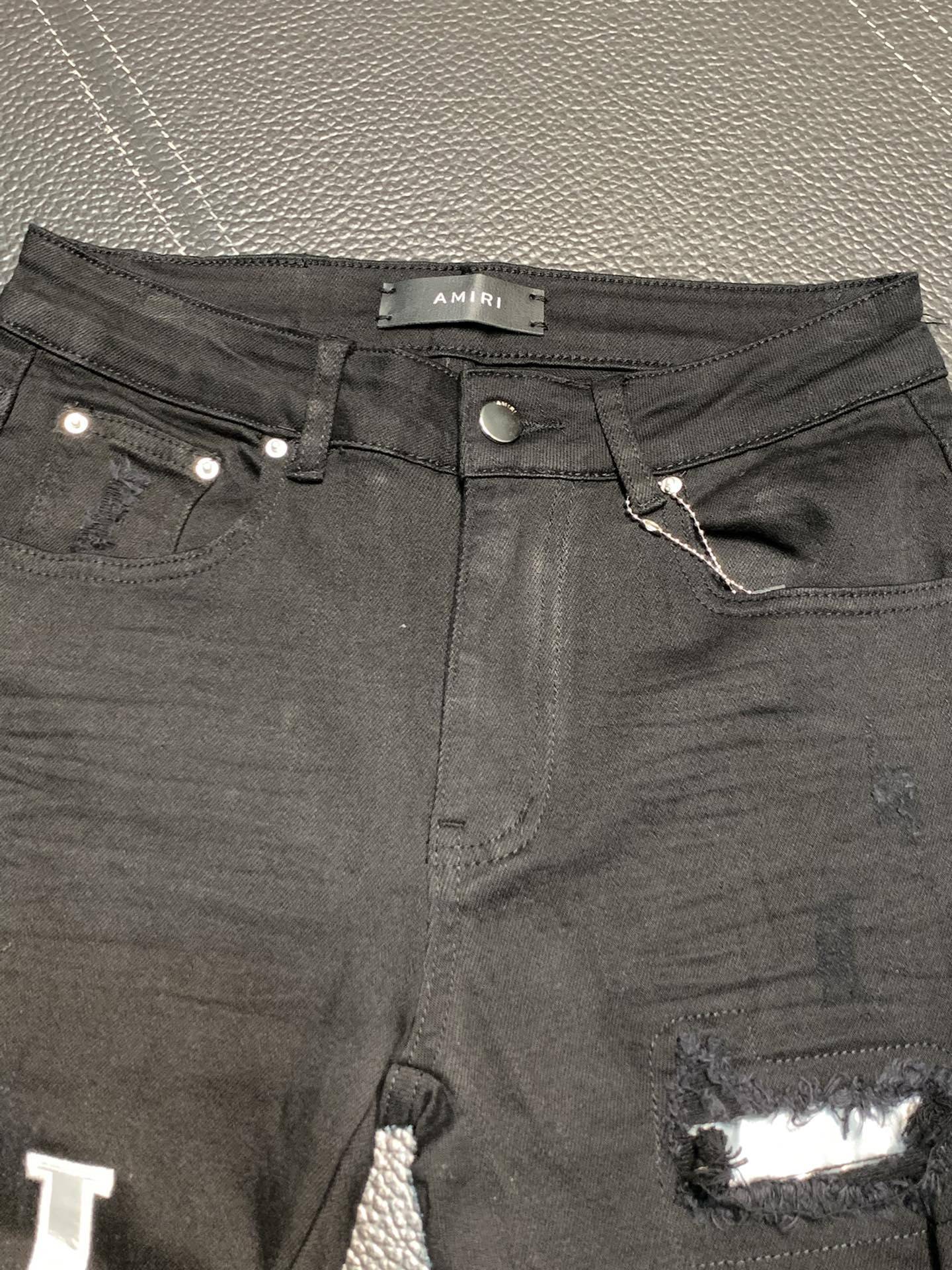 Amiri slim fit petite straight jeans