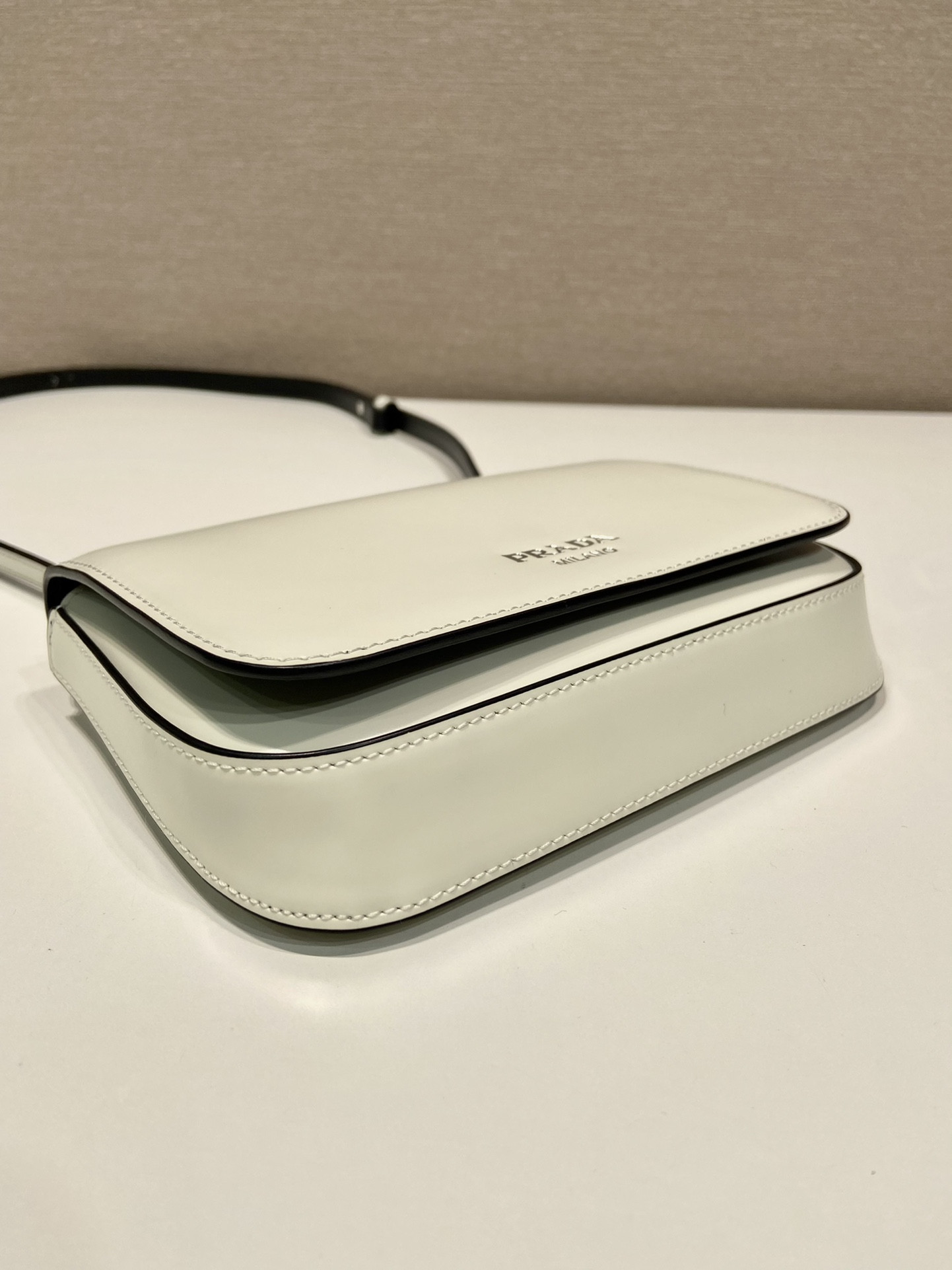 Pra*a Brushed Leather Mini-bag With Shoulder Strap Bag