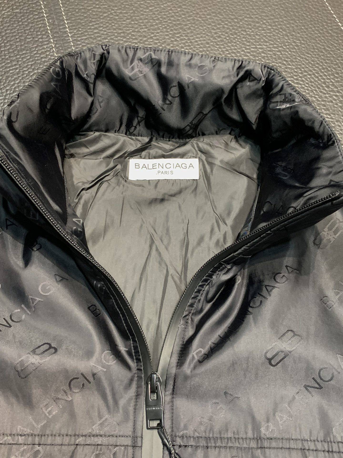 Ba1en*iaga  hooded stand collar jacket
