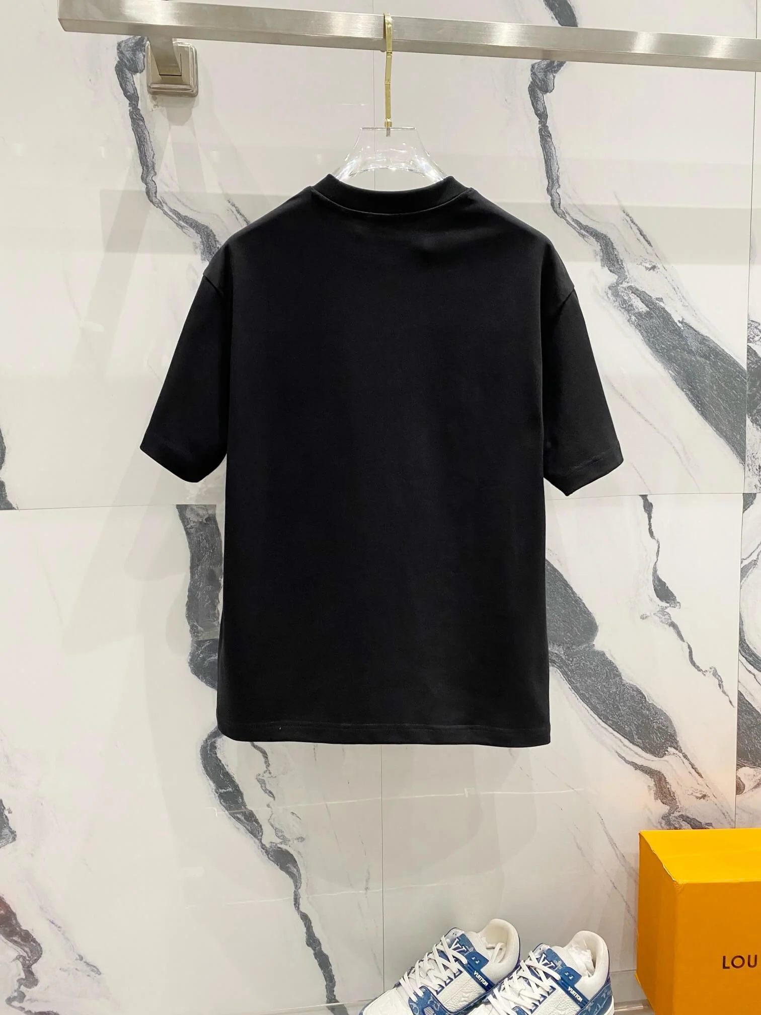 Red Pattern Embroidery T Shirt