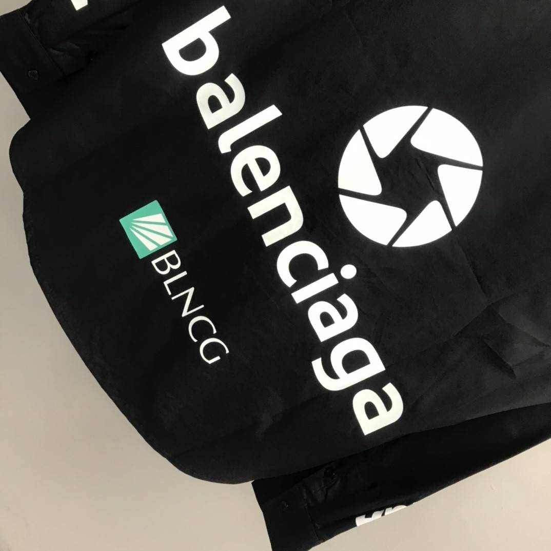 Ba1en*iaga LOGO LOGO racing style long sleeve shirt