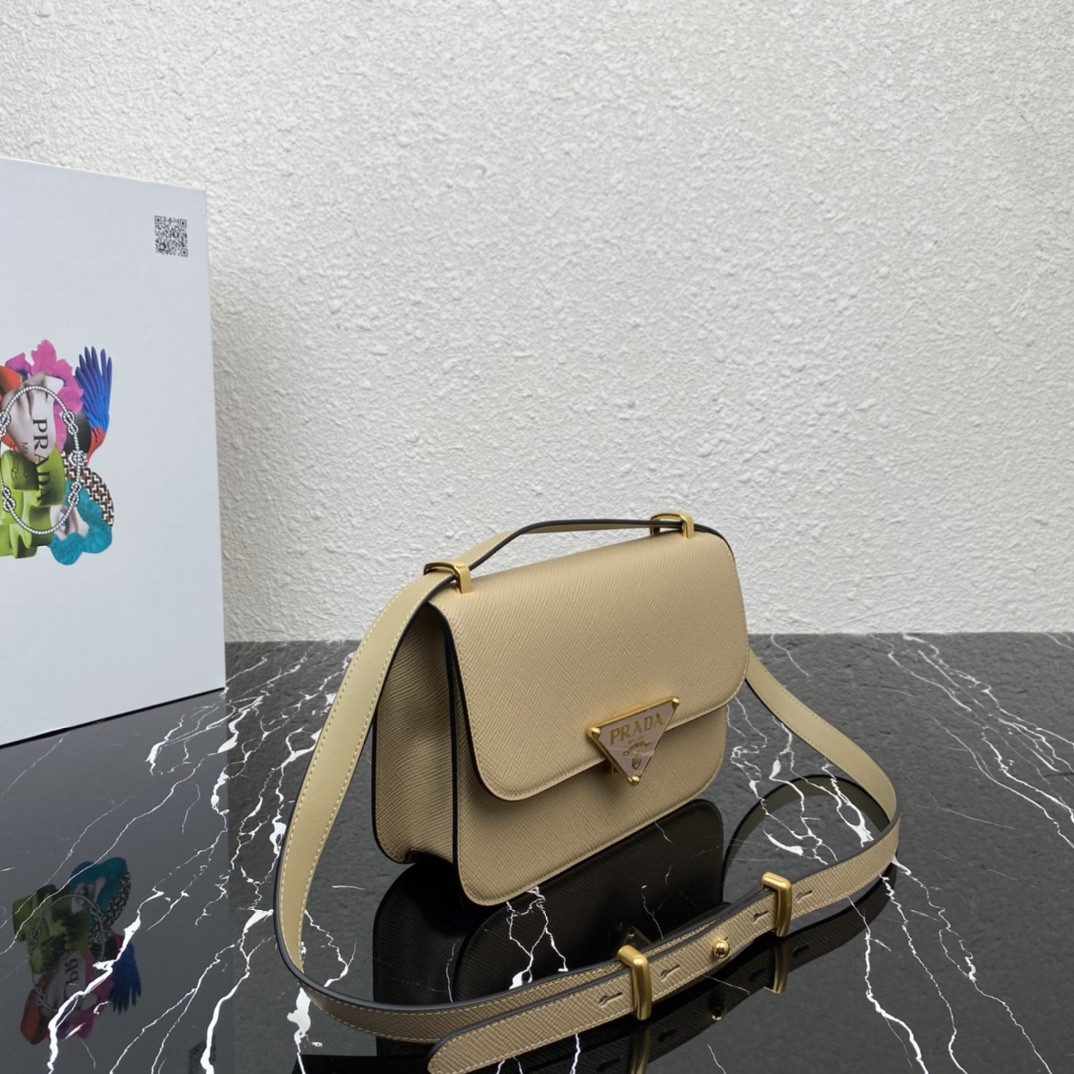 Pra*a Emblème Saffiano Shoulder Bag