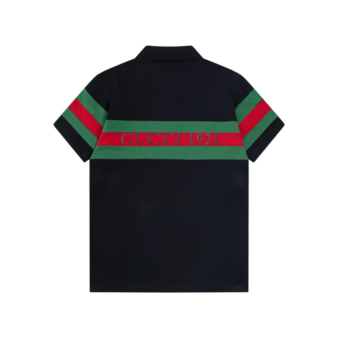 Red Green Stripes Polo T Shirt