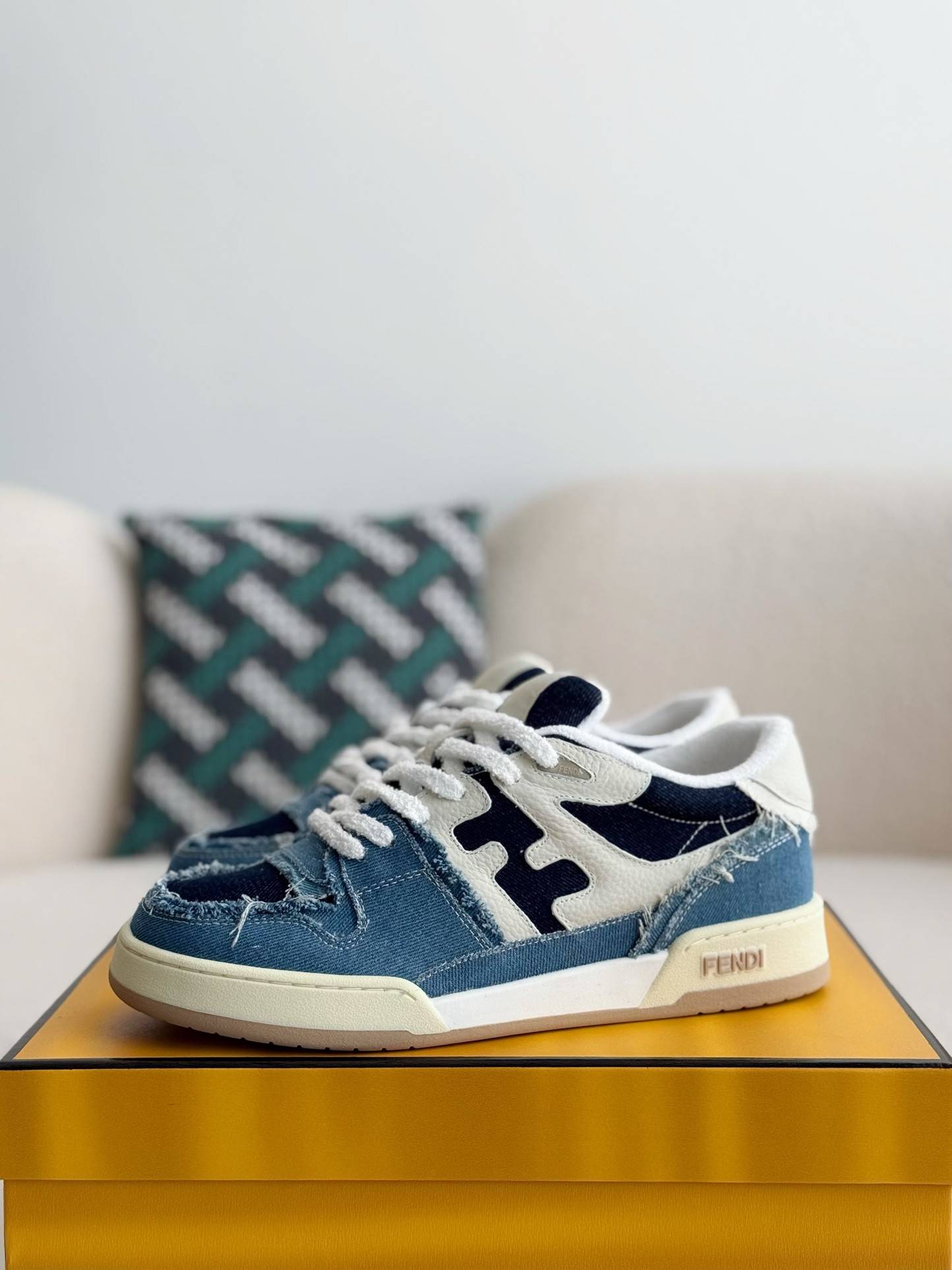 F**di Low-top denim shoes