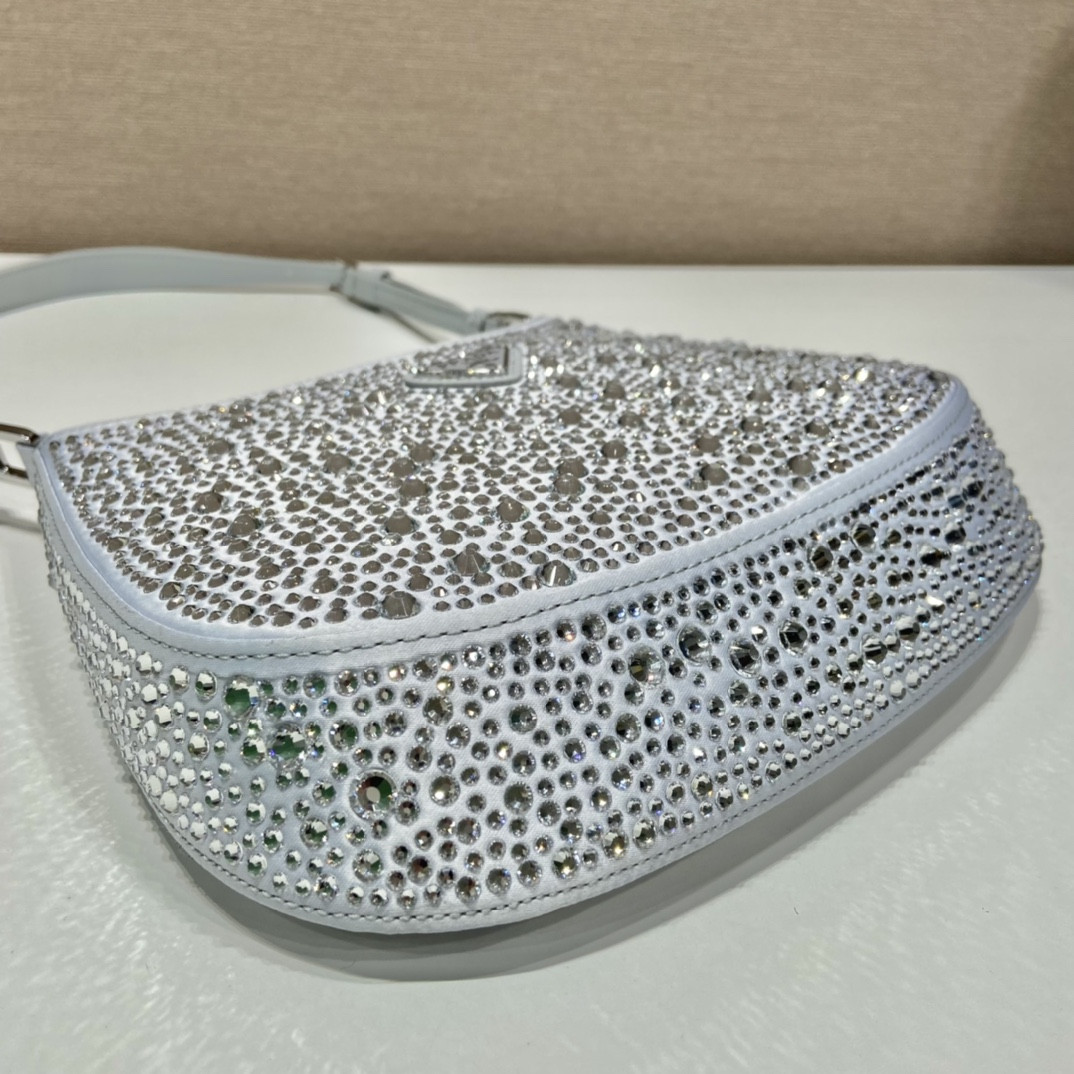 Pra*a Cleo Satin Bag With Crystals