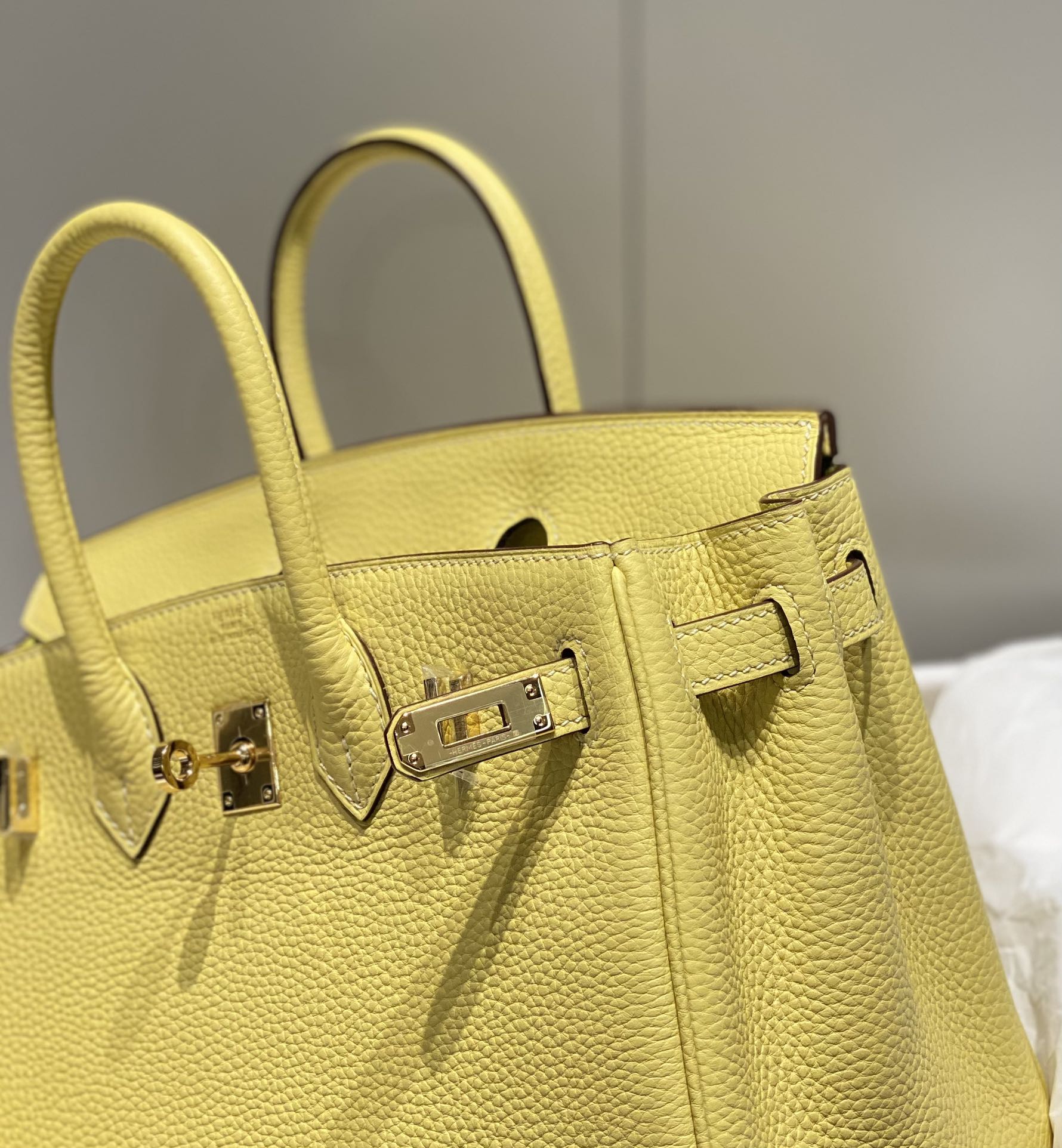 H**me5 Birkin Bag Chicken Yellow Size: 25cm