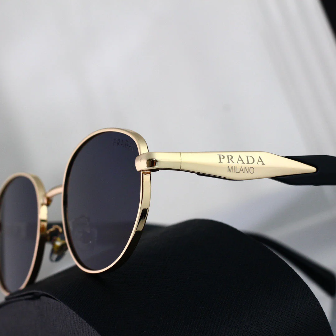 Classic Vintage Semi-Round Sunglasses