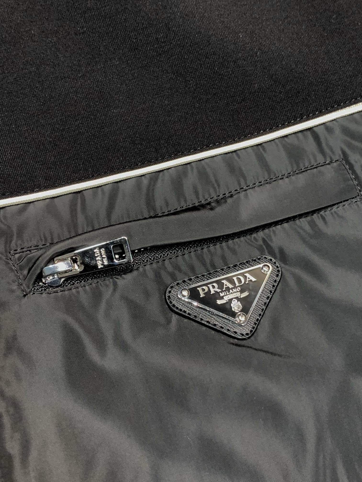 Pra*a stand collar jacket