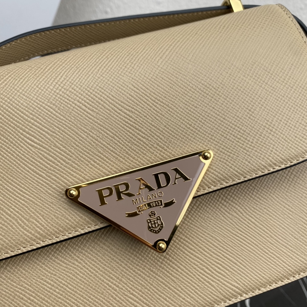 Pra*a Emblème Saffiano Shoulder Bag